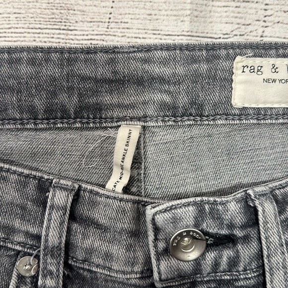Rag & Bone Cate Mid-Rise Ankle Skinny jeans size 25 - Picture 12 of 15